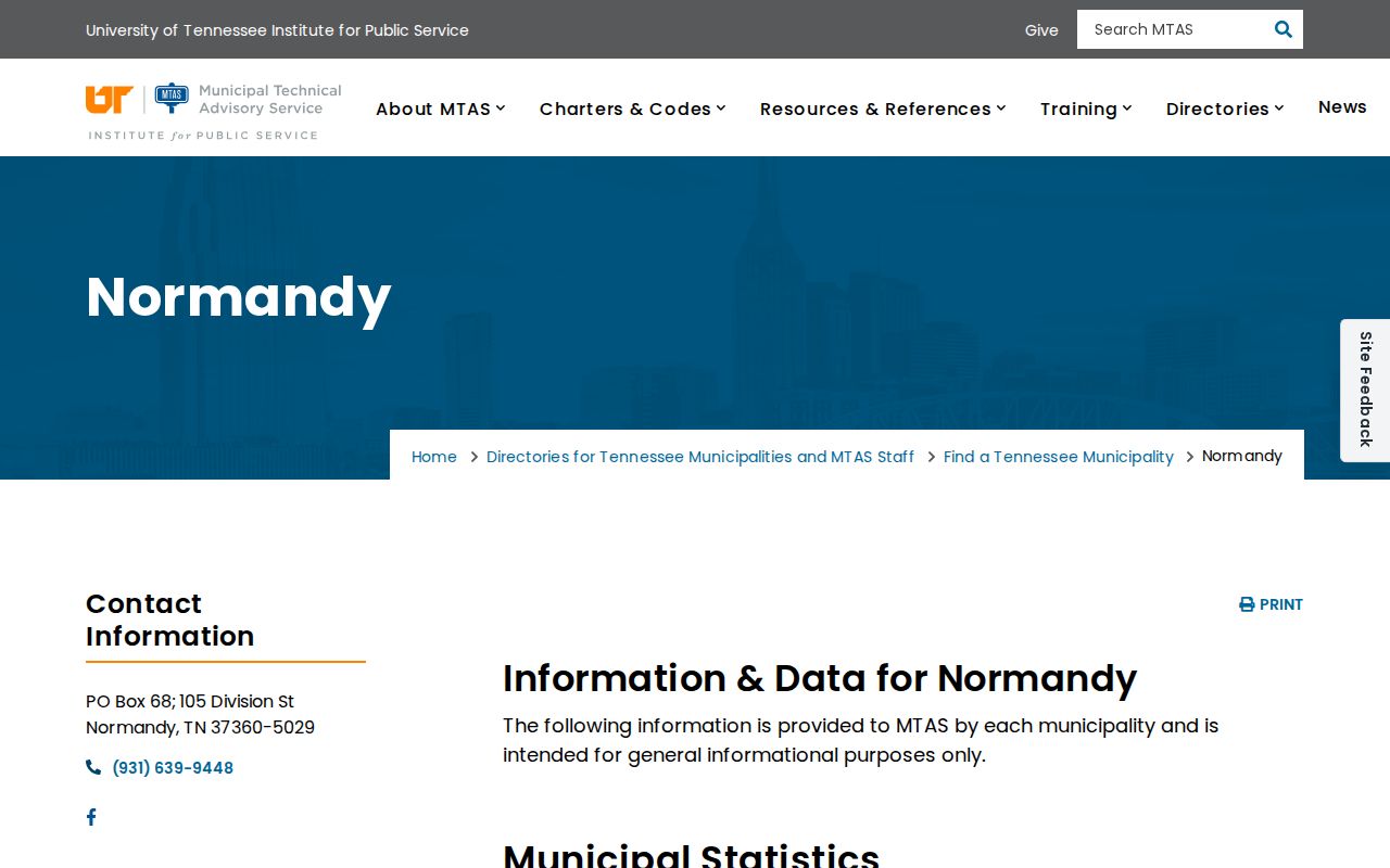 Normandy court docket town office contact and hours